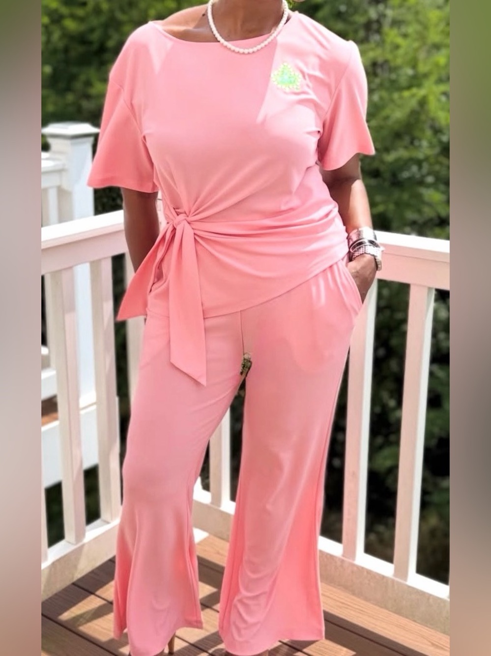 Alpha Kappa Alpha 2-Piece Pant Set